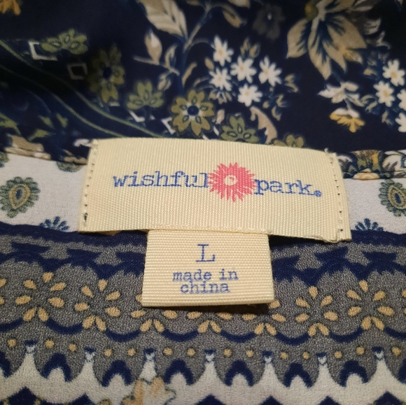 Wishful Park Blouse Large Short Sleeve - Picture 4 of 5